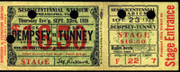 DEMPSEY, JACK-GENE TUNNEY I FULL TICKET (1926)