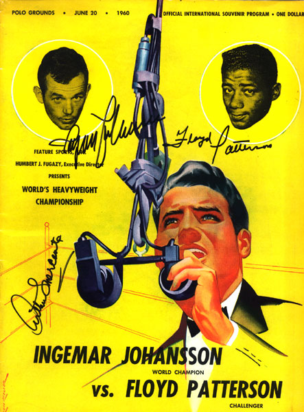 PATTERSON, FLOYD-INGEMAR JOHANSSON SIGNED OFFICIAL PROGRAM (1960)