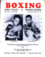 FOLLEY, ZORA-WAYNE BETHEA OFFICIAL PROGRAM (1957)