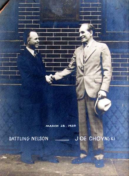 NELSON, BATTLING & JOE CHOYNSKI ORIGINAL PHOTOGRAPH (1938)