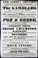 LANGAN, "IRISH" JACK APPEARANCE POSTER (1824)