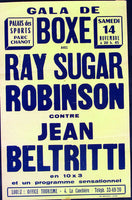 ROBINSON, SUGAR RAY-JEAN BELTRITTI ON SITE POSTER (1964)