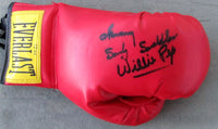 PEP, WILLIE & SANDY SADDLER SIGNED GLOVE