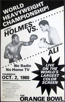 ALI, MUHAMMAD-LARRY HOLMES CLOSED CIRCUIT POSTER (1980)