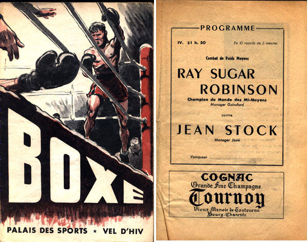 ROBINSON, SUGAR RAY-JEAN STOCK OFFICIAL PROGRAM (1950)
