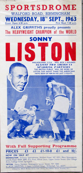 LISTON, SONNY ON SITE EXHIBITION BROADSIDE (1963)