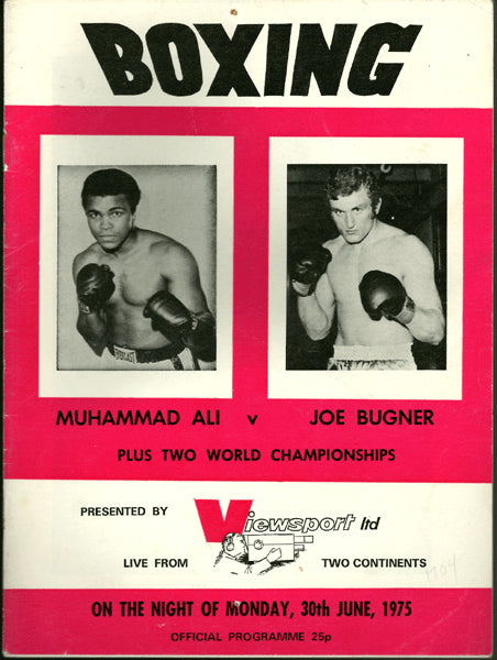 ALI, MUHAMMAD-JOE BUGNER BRITISH CLOSED CIRCUIT PROGRAM (1975)