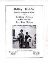 NELSON, BATTLING WEDDING BREAKFAST PROGRAM (1913)