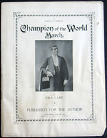 CORBETT, JAMES J. CHAMPION OF THE WORLD SHEET MUSIC (1894)
