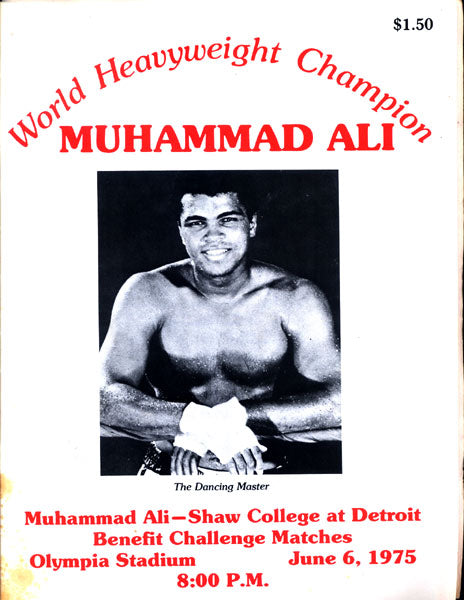 ALI, MUHAMMAD EXHIBITION PROGRAM (1975)