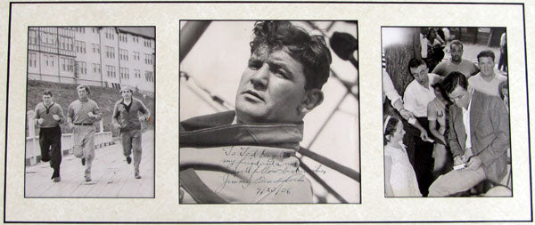 BRADDOCK, JAMES J. SIGNED PHOTO COLLAGE (1936)