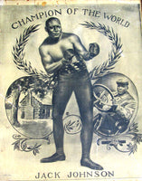 JOHNSON, JACK CHAMPION OF THE WORLD POSTER (1909)