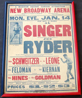 SINGER, AL-JOE RYDER ON SITE POSTER (1929)