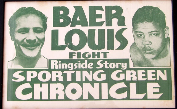 LOUIS, JOE-MAX BAER PRE FIGHT POSTER (1935)