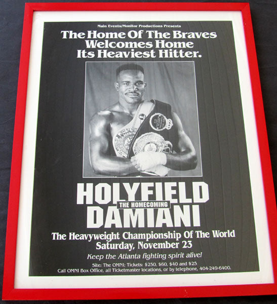HOLYFIELD, EVANDER-FRANCISCO DAMIANI ON SITE POSTER (1991)