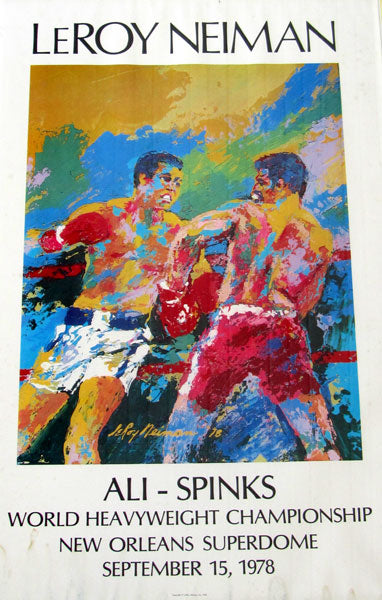 ALI, MUHAMMAD-LEON SPINKS II SOUVENIR POSTER  (1978)