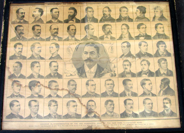 SULLIVAN, JOHN L. & CHAMPIONS POSTER (1889)