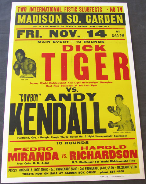 TIGER, DICK-ANDY KENDALL ON SITE POSTER (1969)