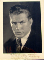 TUNNEY, GENE SIGNED LARGE FORMAT PHOTO (TO PROMOTER JAMES COFFROTH-1927)