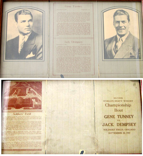 DEMPSEY, JACK-GENE TUNNEY II SOUVENIR PROGRAM (1927)