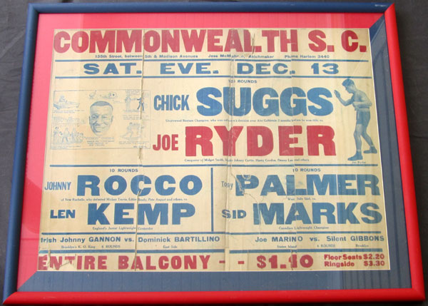 SUGGS, CHICK-JOE RYDER ON SITE POSTER (1924)