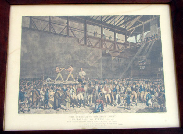 INTERIOR OF THE FIVES COURT  PRINT (1821)