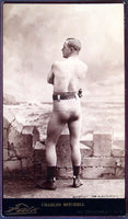 MITCHELL, CHARLEY ANTIQUE PANEL CARD PHOTO (1886)