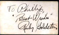 GOLDSTEIN, RUBY INK SIGNATURE