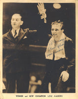 AMBERS, LOU VINTAGE SIGNED PHOTO (AS CHAMPION)