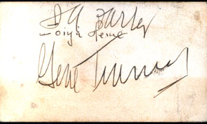 TUNNEY, GENE & JAMES FARLEY INK SIGNATURES