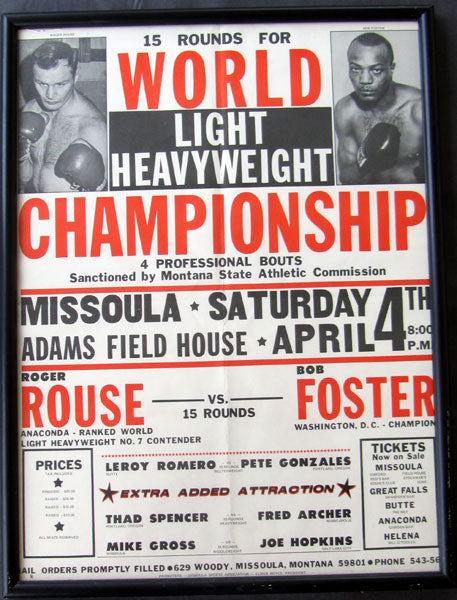 FOSTER, BOB-ROGER ROUSE ON SITE POSTER (1970) – JO Sports Inc.