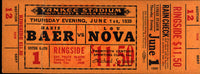 BAER, MAX-LOU NOVA FULL TICKET (1939)