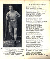 O'BRIEN, PHILADELPHIA JACK HEALTH INSTITUTE BROADSIDE (1928)