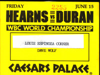 HEARNS, THOMAS-ROBERTO DURAN CREDENTIAL (1984)