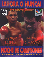 CHAVEZ, JULIO CESAR-TONY LOPEZ & FELIX TRINIDAD-OBA CARR OFFICIAL PROGRAM (1994)