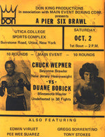 BOBICK, DUANE-CHUCK WEPNER ON SITE BROADSIDE (1976)