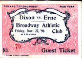 DIXON, GEORGE-FRANK ERNE STUBLESS TICKET (1896-PSA/DNA EX 5)