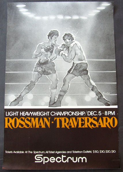 ROSSMAN, MIKE-ALDO TRAVERSARO ON SITE POSTER (1978)