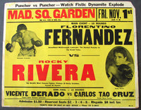 FERNANDEZ, FLORENTINO-JUAN RIVERO & CARLOS "TAO" CRUZ-VICENTE DERADO ON SITE POSTER (1963)