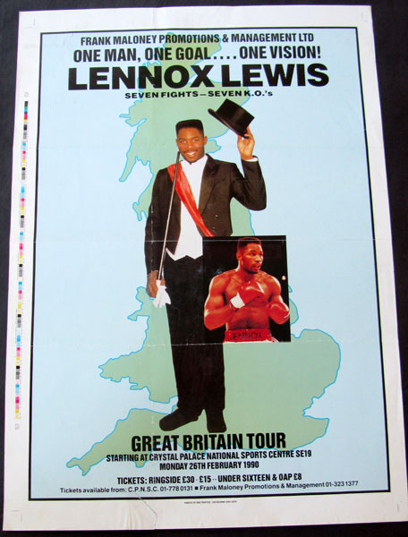 LEWIS, LENNOX PROMOTIONAL POSTER (1990)