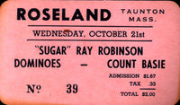 ROBINSON, SUGAR RAY THEATRICAL TICKET (1953)