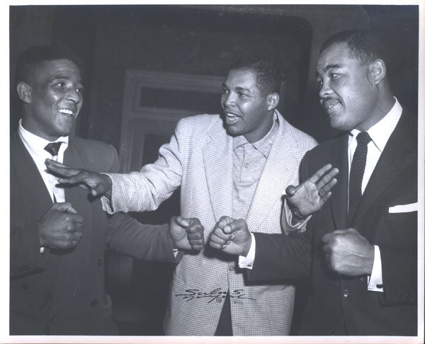 LOUIS, JOE & RANDY TURPIN & COLEY WALLACE ORIGINAL PHOTO (BY SALAS-1953)