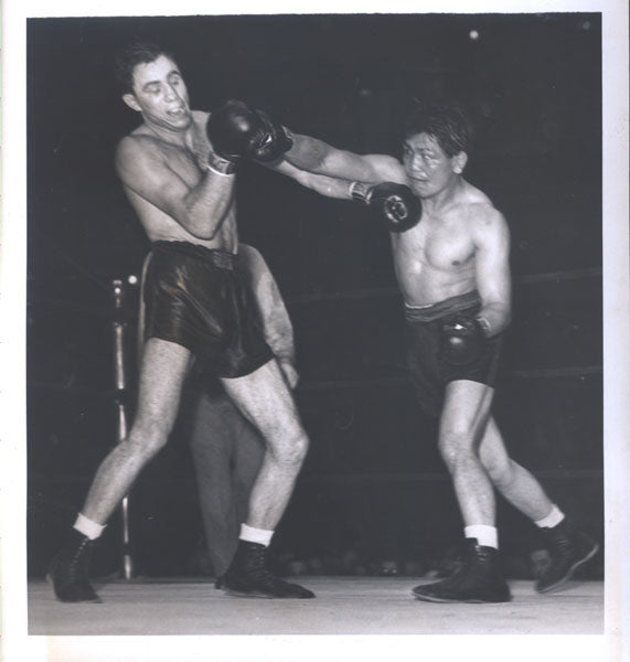 BELLOISE, STEVE-CEFERINO GARCIA ORIGINAL ACTION WIRE PHOTO (8TH ROUND-1940)