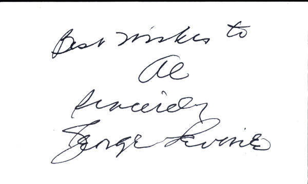 LEVINE, GEORGE INK SIGNATURE