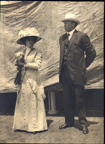 FITZSIMMONS, ROBERT & WIFE ANTIQUE PHOTOGRAPH