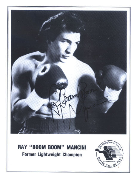 Ray Boom Boom Mancini Signed 8x10 Photo (JSA COA)