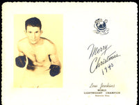 JENKINS, LEW CHRISTMAS CARD (1940-AS CHAMPION)