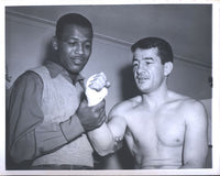 ROBINSON, SUGAR RAY-ROCKY GRAZIANO ORIGINAL WIRE PHOTO (1950)