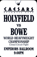 HOLYFIELD, EVANDER-RIDDICK BOWE II MEDIA CREDENTIAL (1993)