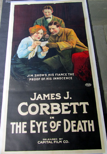 CORBETT, JAMES J. IN THE EYE OF DEATH MOVIE POSTER (1919)